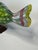 Vintage Coastal Sculpted Wood Hand Painted Tropical Fish Figurine, Green, Dark Pink, Yelllow For Sale In Houston - Image 6 of 12