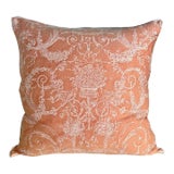 Pair of Venezianina Patterned Fortuny Textile Pillows For Sale