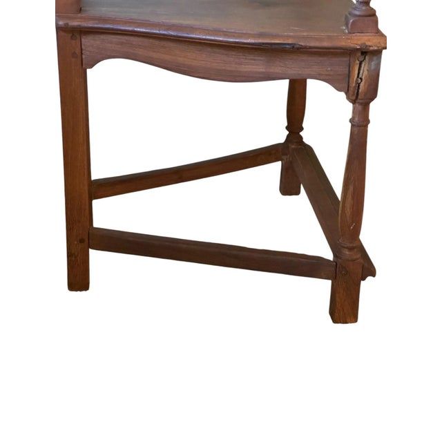 Renaissance Style French Walnut Caquetiore Armchair Carved Back Splat, 19th Century For Sale - Image 9 of 11