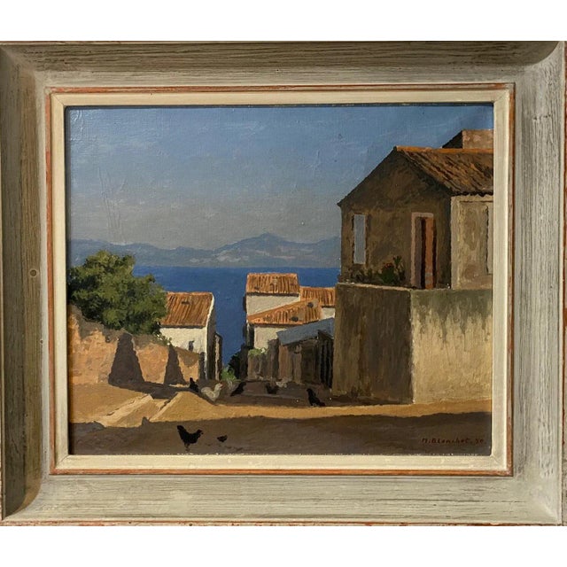 Oil on canvas sold with frame Total size with frame 50x57 cm Maurice BLANCHET is an artist born in Switzerland in 1916 and...