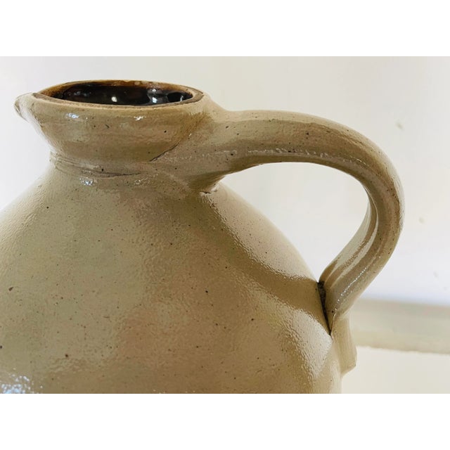 Farmhouse Antique Stoneware New York Handled Tall 2 Gallon Jug For Sale - Image 3 of 5