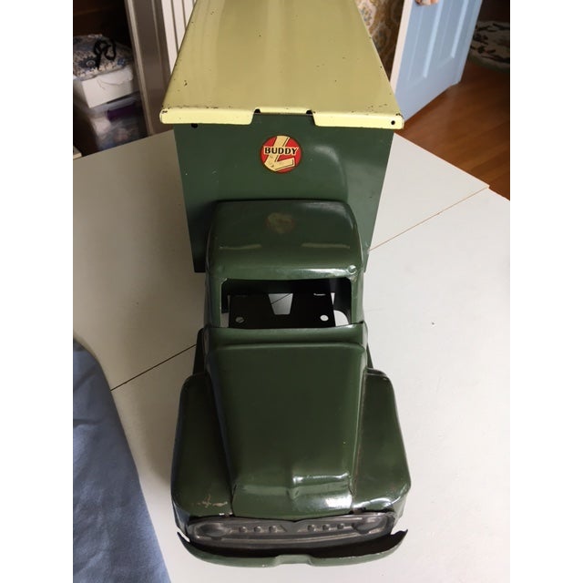 American 1940s Buddy L Metal World War II Us Bonds Toy Truck For Sale - Image 3 of 14