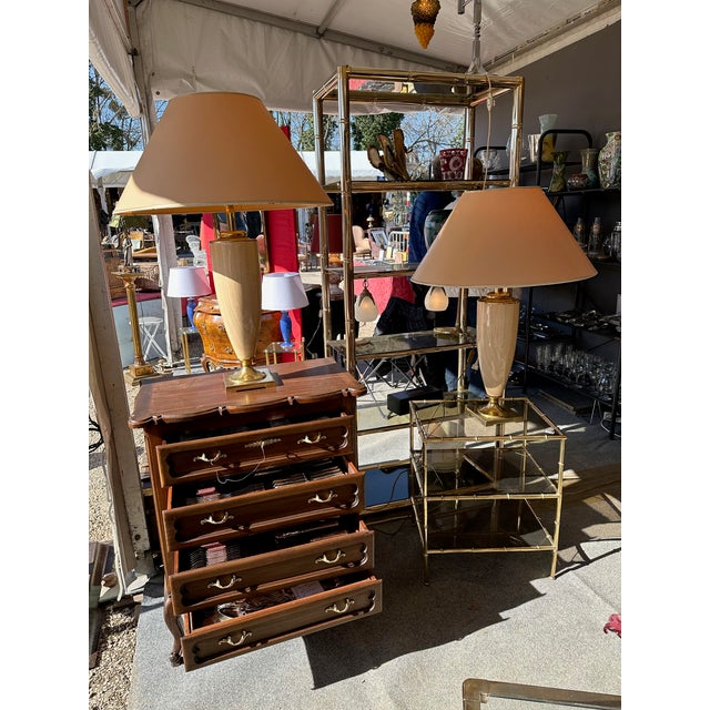 1970s French Glass Table Lamps For Sale - Image 10 of 10