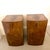 A pair Art Deco Walnut nightstands with Bow front and a top drawer with a enclosed shelf Excellent condition Dimensions:...