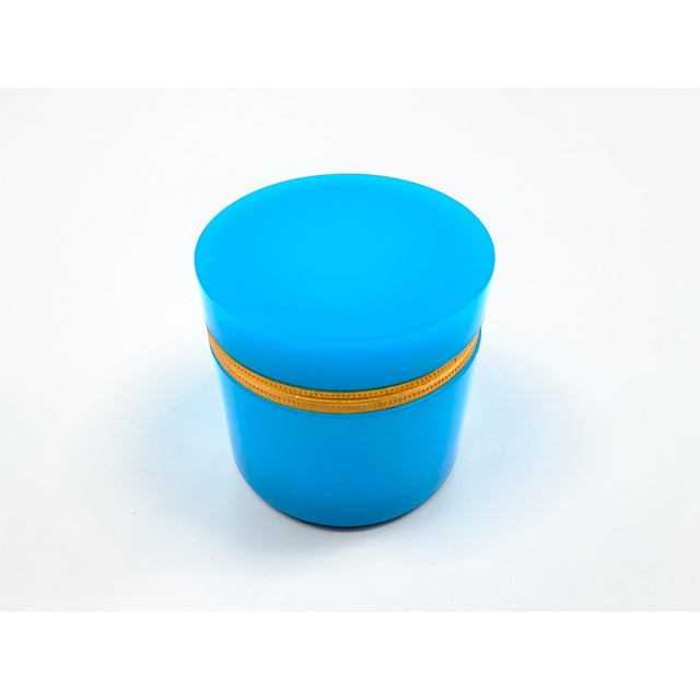 1960s Murano Opaline Glass Jewelry Box, 1950s For Sale - Image 5 of 12