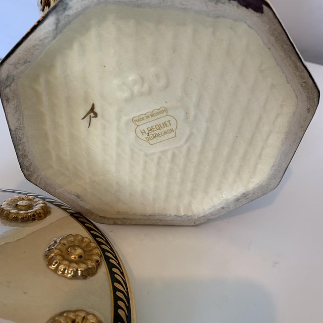 Covered Bowl on Stand from Hubert Bequet, 1930s For Sale - Image 13 of 14