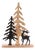 Woodland Deer and Pine Tree Silhouette Décor For Sale