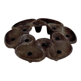 Vintage 1960s Dansk Jens Harald Quistgaard Cast Iron Taper 12-Candle Holder For Sale