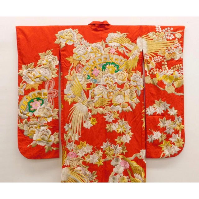 Exceptional Embroidered Japanese Ceremonial Kimono For Sale In Atlanta - Image 6 of 11