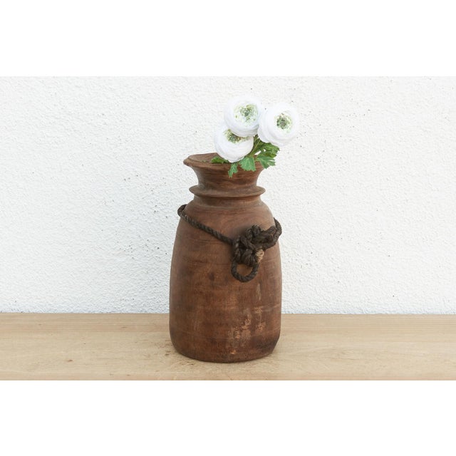 Wood Antique Kitchen Wood Storage Vessel For Sale - Image 7 of 7
