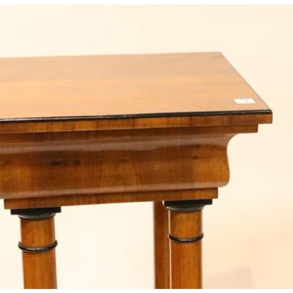 Pair Biedermeier Style Walnut Column Pedestales For Sale In West Palm - Image 6 of 9