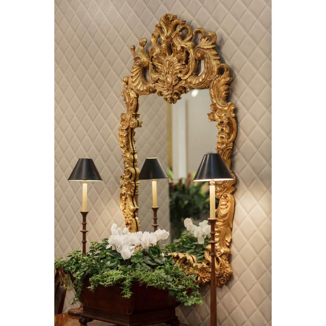 Rococo Carved Giltwood Mirror For Sale In Greensboro - Image 6 of 9
