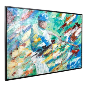 Swing and a Home Run Original Painting