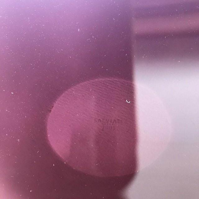 Vintage Murano Venezia Bowl in Amethyst Fragments by Marco Zito for Salviati For Sale - Image 7 of 9