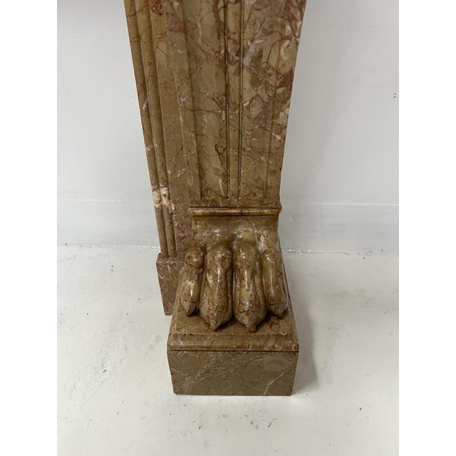 Napoleon III Fireplace with Claw Feet in Speckled Marble, 1800s For Sale - Image 16 of 18