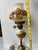 Victorian Vintage Victorian Hurricane Opaque 3d Table Lamp - "Gone With the Wind" Featuring Raised, Hand-Painted Floral Motifs on Milk Glass a Marble Base For Sale - Image 3 of 10