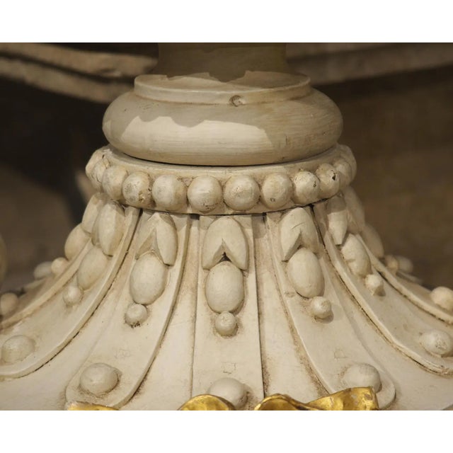 A Tall 19th Century Carved and Lacquered Wooden Urn From Florence Italy For Sale - Image 12 of 12