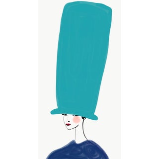Chapeau Long Blue by Annie Naranian For Sale