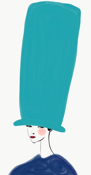 Chapeau Long Blue by Annie Naranian