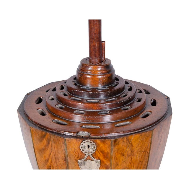 Early 19th Century Pair of Regency Mahogany Knife Urns For Sale - Image 5 of 13