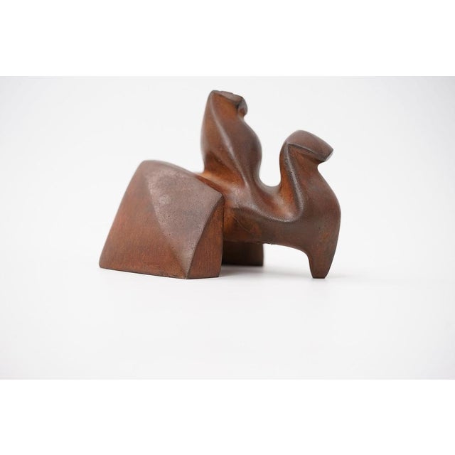 Abstract Cast Iron Zezootier & Reiter Sculpture by Gertraude Zebe, 1997 For Sale - Image 17 of 17