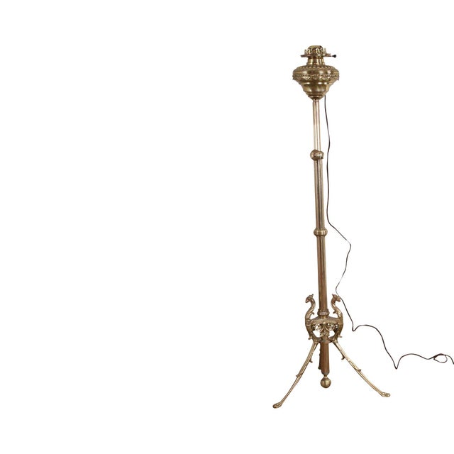 Antique Victorian Brass Adjustable Piano Floor Lamp Chairish