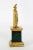 Green 19th Century Antique Continental Gilt Bronze Malachite Sculpture Hamlet For Sale - Image 8 of 11