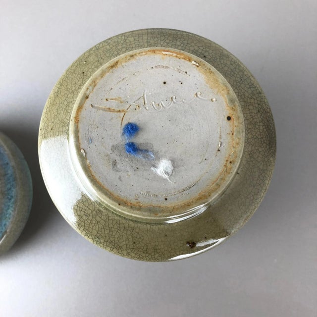 Abstract Ceramic Studio Pottery Can with Lid by Wendelin Stahl, Germany, 1970s For Sale - Image 17 of 18