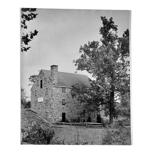 Rare George Washington's Gristmill – Original Vintage Black & White Photograph c.1930s Colonial Revival Era