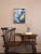 Mid-Century Modern Mid-Century Modern 'Blue Interlude' Vintage Swedish Original Abstract Oil Painting, Framed For Sale - Image 3 of 13