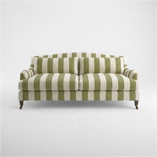 Not Yet Made - Made To Order Sophie Conran Felix 3 Seater Sofa in Spring Green Stripes For Sale - Image 5 of 5