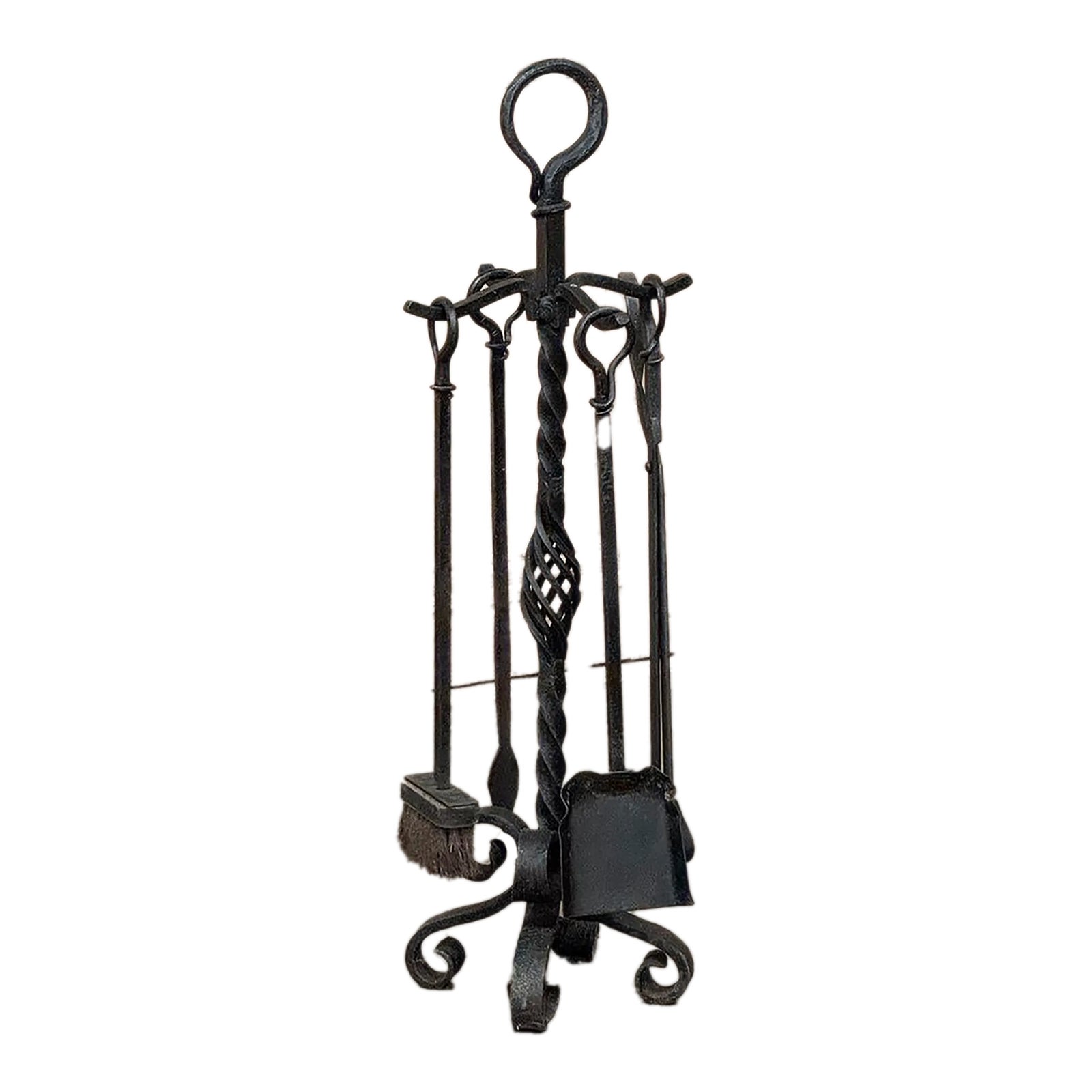 antique-wrought-iron-fireplace