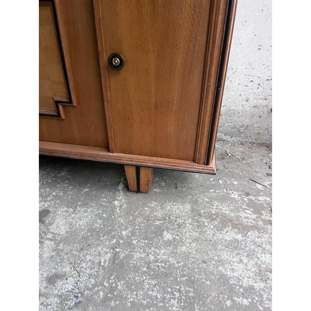 1940s Art Deco Oak Sideboard with Geometric Doors, 1940s For Sale - Image 5 of 10