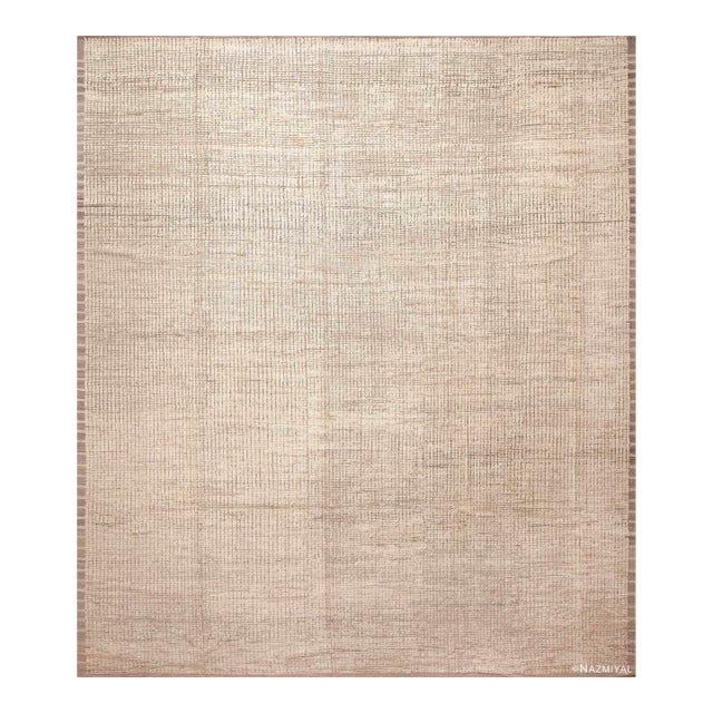 Nazmiyal Collection Large Modern Minimalist Area Rug For Sale