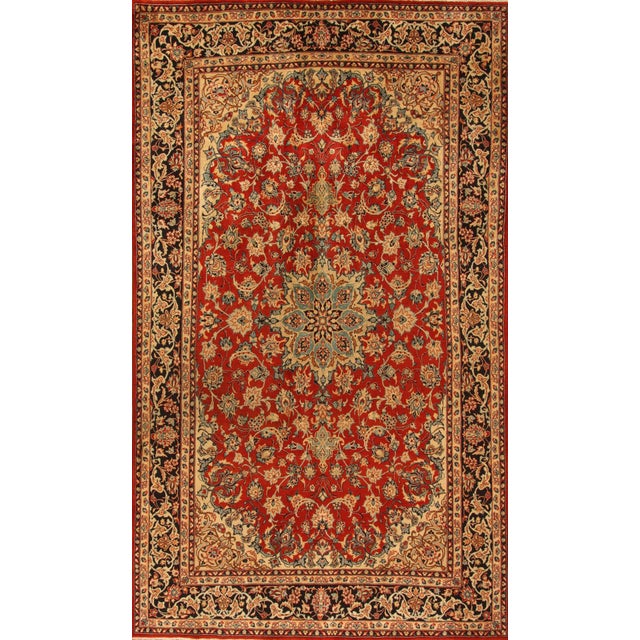 Middle Eastern Hand-Knotted Rug For Sale
