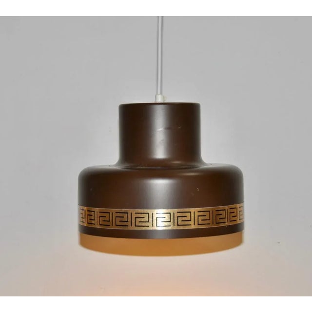 Danish Brown Lamp from Vitrika, in Very Good conditions. Designed 1960 to 1969 This piece has an attribution mark, I am...