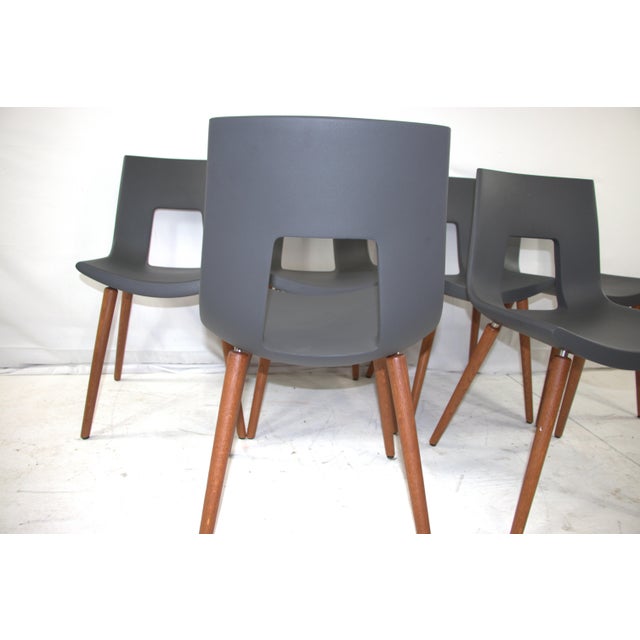 Fabio di Bartolome Mid 20th Century Nine Eighteen Chairs Designed by Fabio Di Bartolomei for Tonon - Set of 6 For Sale - Image 4 of 7