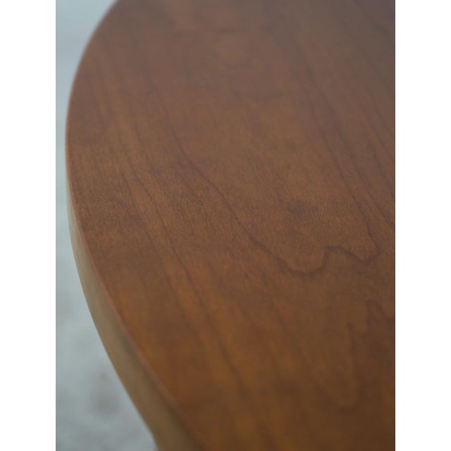 Stickley Round Cherry End Table Mission Style For Sale - Image 10 of 14