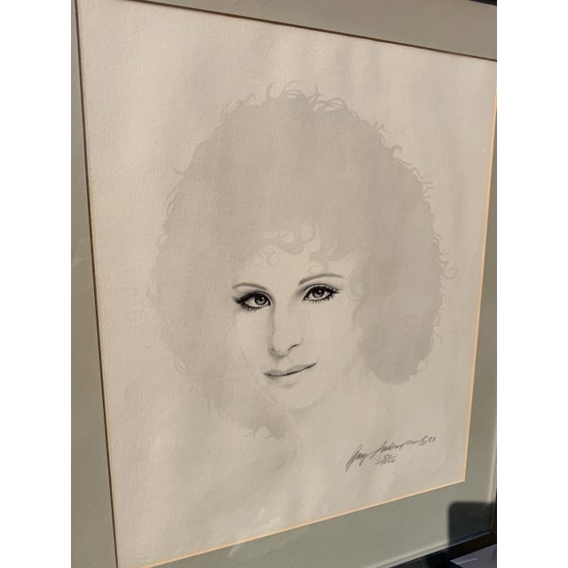 1980s 1980s Limited Edition Portrait of Barbra Streisand For Sale - Image 5 of 12