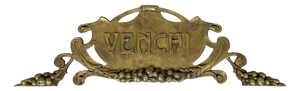 Art Deco Italian Venchi Brass Sign, 1940s