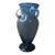 Exquisite Blenko Art Glass Blue Urn Style Pedestal Vase For Sale
