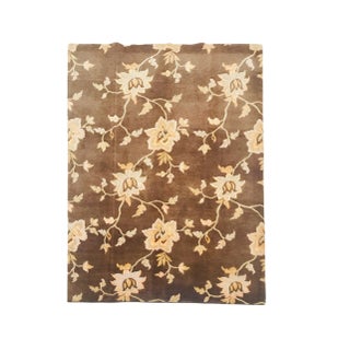 Nepalese Floral Rug, 1980s For Sale