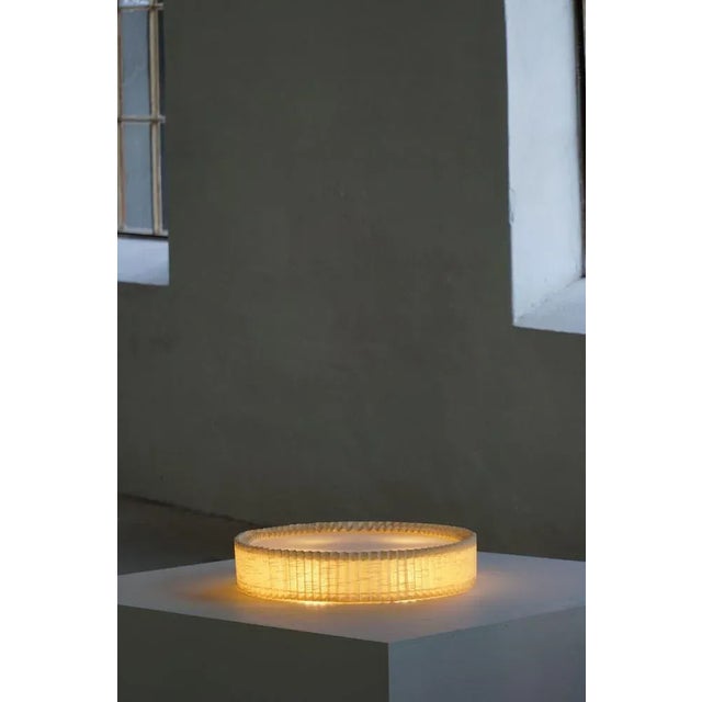 Mid-Century Modern Wall Sconce in Linen, 1950s For Sale - Image 4 of 13