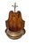1970s Ethan Allan Rare Rustic Italian Regency Wall Sconce Planter Shelf Pine Brass For Sale - Image 13 of 15