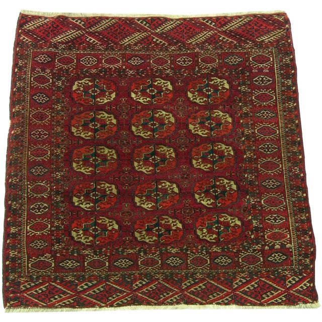 19th Century 1900s Antique Bochara Rug For Sale - Image 5 of 5