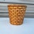 1990s Brick Patterned Wicker Wastebasket For Sale - Image 4 of 6