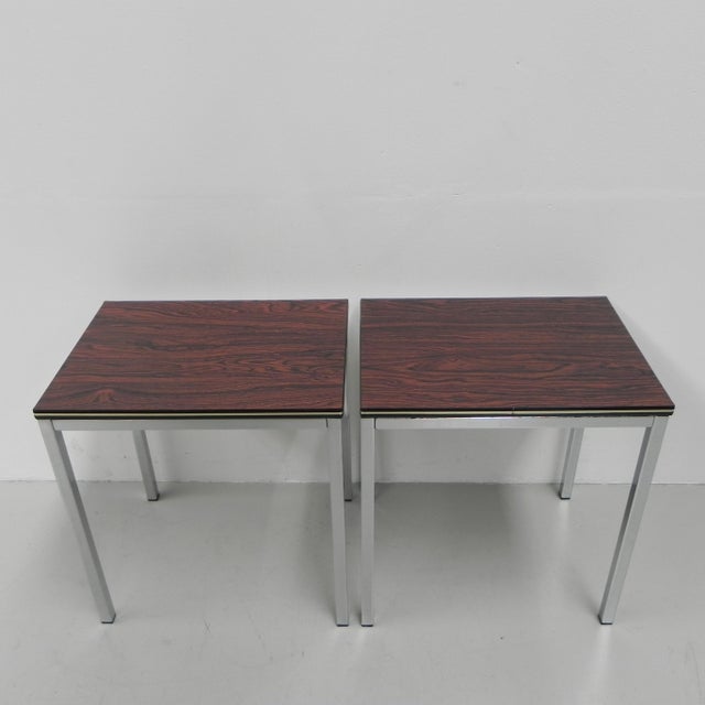 Coffee Tables with Wood Print, 1950s, Set of 2 For Sale - Image 12 of 18