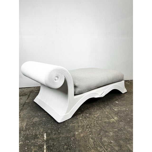 Vintage Betty Cobonpue Scultura Rattan Chaise Lounge For Sale - Image 10 of 11