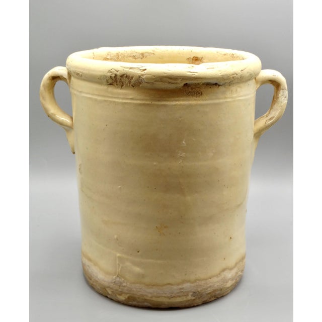 Late 19th Century 19th-Century Glazed Italian Confit Jar Pot For Sale - Image 5 of 9