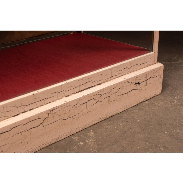 Antique Painted Two-Tier General Store Display Case For Sale - Image 10 of 11